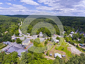 Brookline historic town center, New Hampshire, USA