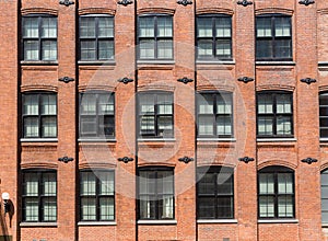 Brooklyn brickwall facades in New York