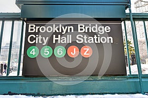 Brooklyn Bridge, City Hall Station - New York Subway