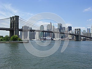 Brooklyn Bridge and Manhattan