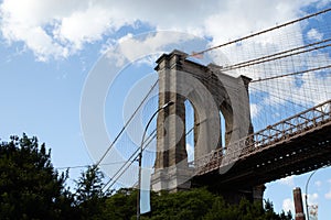 Brooklyn bridge in Manhattan