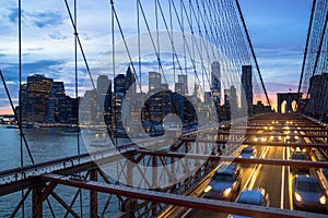 Brooklyn Bridge and Manhattan