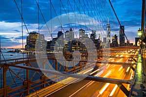 Brooklyn Bridge and Manhattan