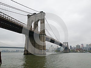 The Brooklyn Bridge from Manhattan, New York