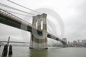 The Brooklyn Bridge from Manhattan, New York