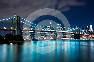 Brooklyn Bridge and Manhattan, New York