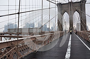 Brooklyn bridge Manhattan New York, nowy jork