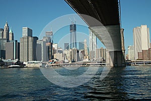 Brooklyn Bridge and Manhattan New York USA