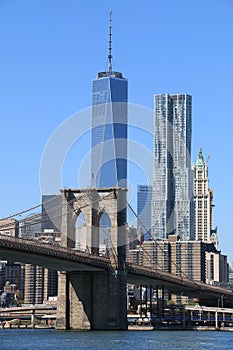 Brooklyn Bridge and Manhattan Skyline