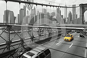 Brooklyn bridge monochrome