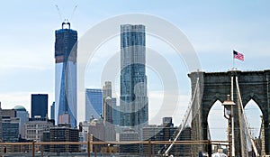 Brooklyn Bridge and New World Trade Center
