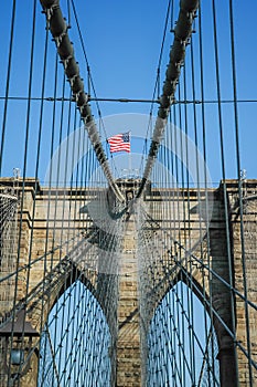 The Brooklyn Bridge in New York City, America