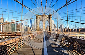 Brooklyn Bridge, New York City, nobody