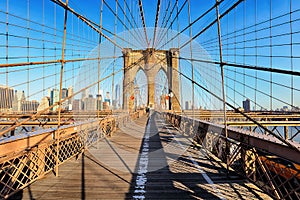 Brooklyn Bridge, New York City, nobody