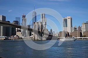 Brooklyn Bridge New York Manhattan Hudson River