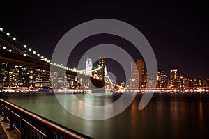 Brooklyn Bridge, New York at Night