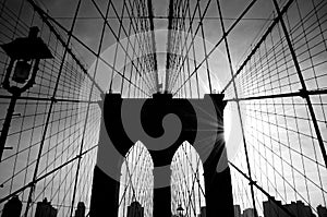 Brooklyn Bridge, New York Silhouette
