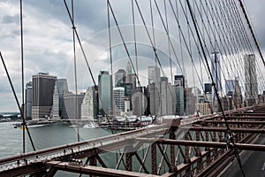 Brooklyn bridge, New York, Skyline