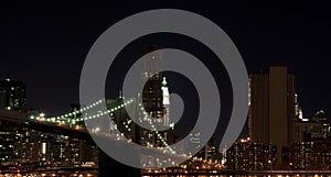 Brooklyn bridge at night