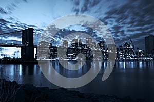 Brooklyn Bridge at night