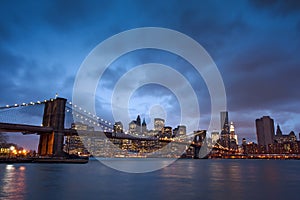 Brooklyn Bridge at night