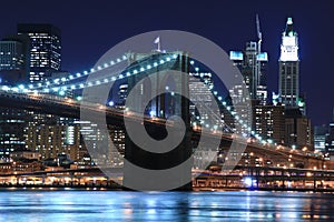 Brooklyn Bridge At Night