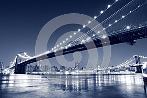 Brooklyn Bridge At Night