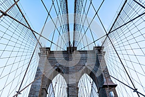 Brooklyn bridge in ny. brooklyn bridge of new york city. new york bridge for Manhattan and Brooklyn. way to manhattan