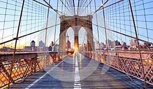 Brooklyn Bridge, NYC, nobody