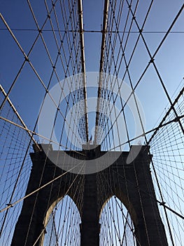 Brooklyn Bridge, NYC, USA.