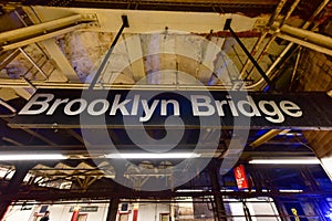 Brooklyn Bridge Subway Station - New York City