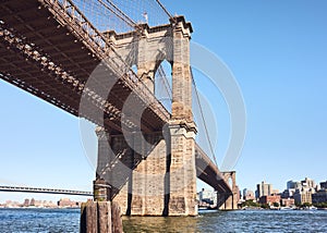 Brooklyn Bridge on a sunny day, NYC