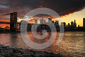 Brooklyn Bridge Sunset