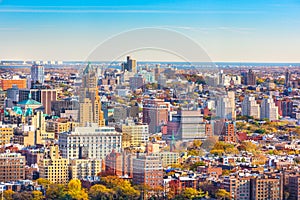 Brooklyn, New York, USA cityscape over Brooklyn Heights