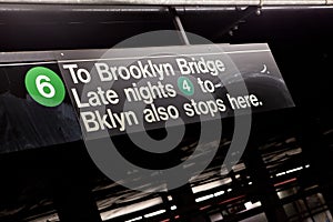 Brooklyn NYC Subway Sign
