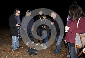 Brooklyn Paranormal Society during investigation