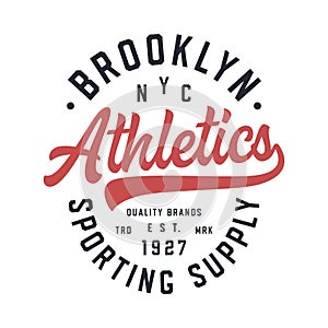 Brooklyn Varsity Style T Shirt Design