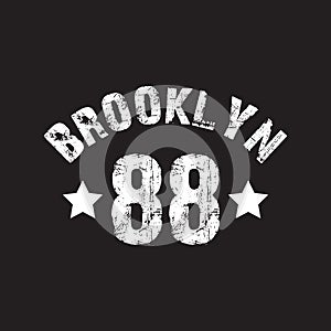 Brooklyn -  Vector illustration design for banner, t shirt graphics, fashion prints, slogan tees, stickers, cards, posters