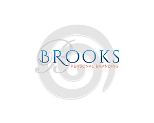 Brooks classic wordmark logotype