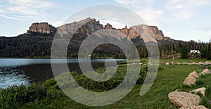 Brooks Lake Campground Pinnacle Buttes Togwotee Pass Wyoming photo