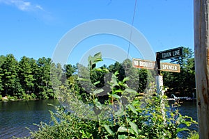 At brooks pond is the town line from spencer to brookfield