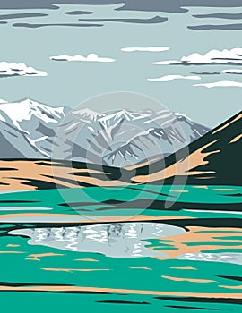 Brooks Range from near Galbraith Lake Located in the North Slope Borough of Alaska United States Wpa Poster Art photo