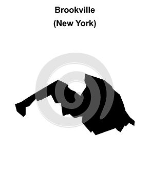 Brookville outline map