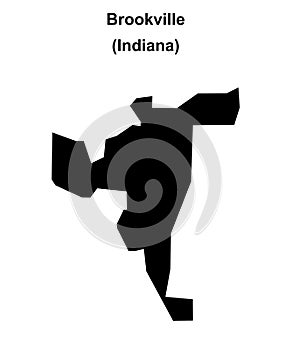 Brookville outline map