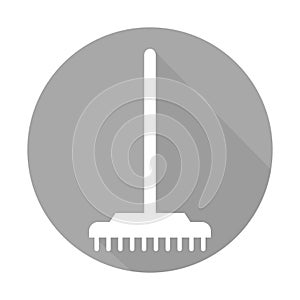 Broom glyph Background color isolated vector icon which can easily modify or edit photo