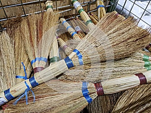 Broom with natural raw materials, sale of brooms for cleaning
