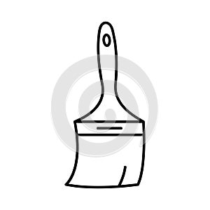 Broom Outline Vector icon which can easily modify or edit