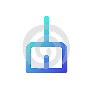 Broom pixel perfect gradient linear ui icon