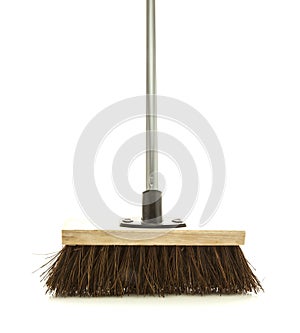 Broom on white