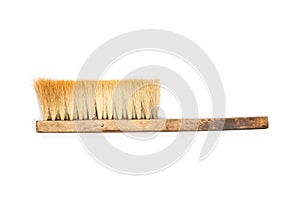 Broom on white background